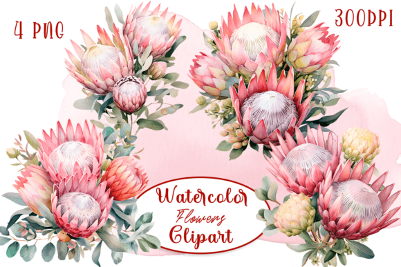 Download Winter Flowers Watercolor Collection - Collection Collection