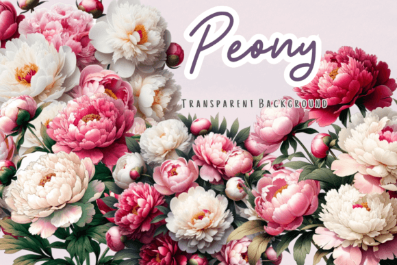 Download Peony Clipart Floral Watercol Collection - Collection Collection