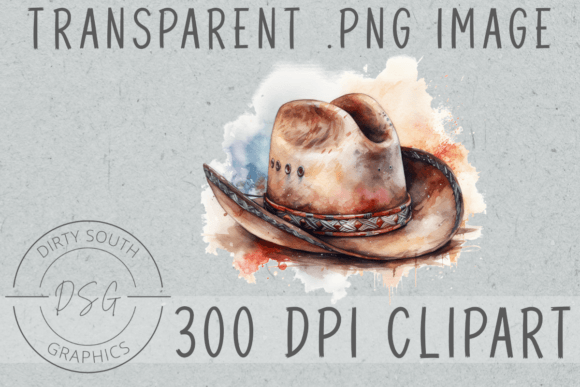 Download Watercolor Cowboy Hat Clip Art - Watercolor cowboy hat Collection